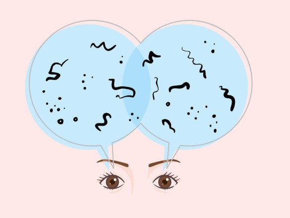 الذبابة الطائرة في العين